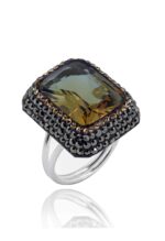 Akasya Serisi Doğal Taşlı Zultanit Kadın Üçlü Set Ayarlanabilir Ölçü