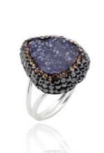 Akasya Serisi Damla Doğal Taşlı Durzy Doğal Taşlı Kadın Üçlü Set Ayarlanabilir Ölçü