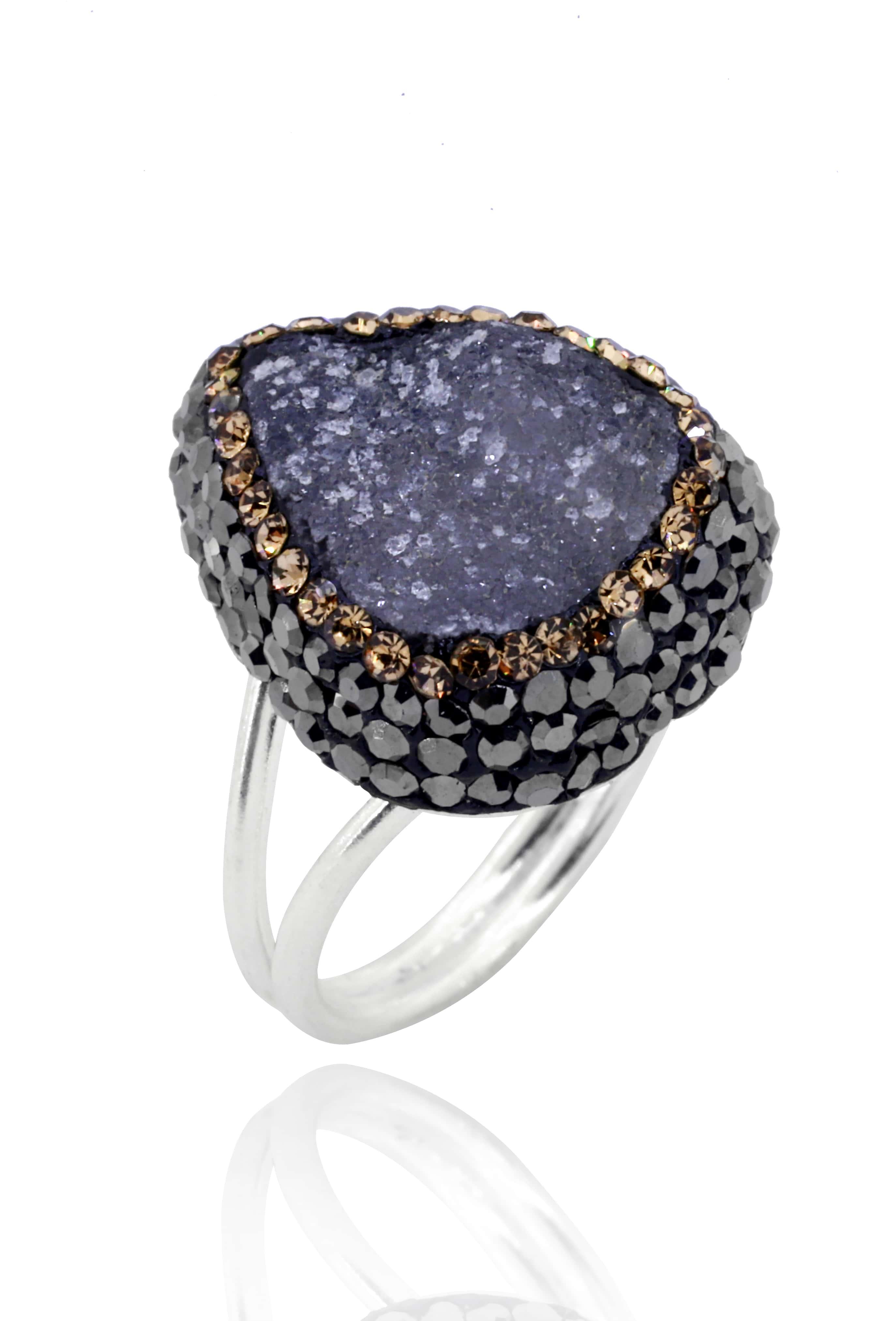 Akasya Serisi Damla Doğal Taşlı Durzy Doğal Taşlı Kadın Üçlü Set Ayarlanabilir Ölçü