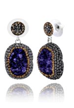 Akasya Serisi Oval Doğal Taşlı Mor Ametist Doğal Taşlı Kadın Üçlü Set