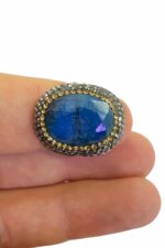 Akasya Serisi Mavi Safir Doğal Taşlı Kadın Kolye