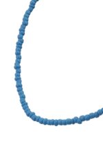 Renk Seçenekli Kum Boncuk Taşlı Renkli Kolye Uzatma Zincirli 40+5