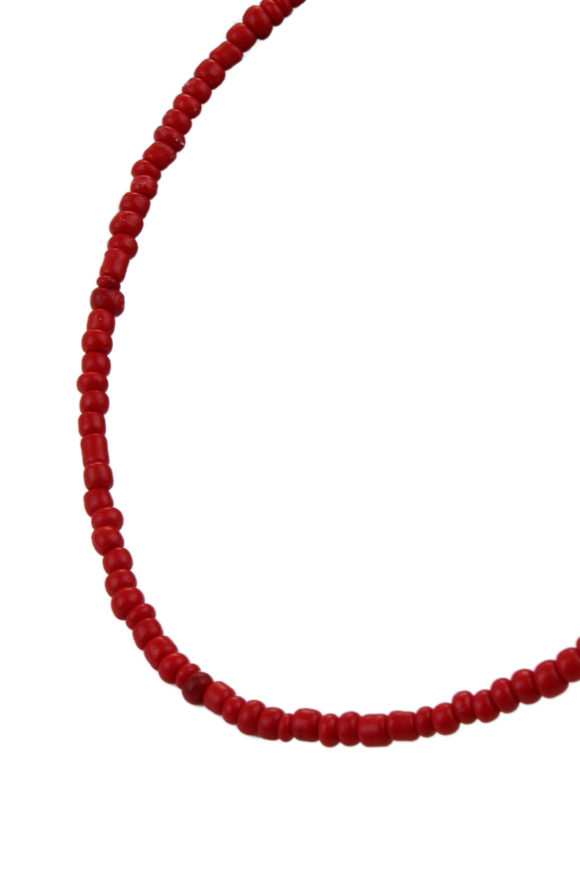 Renk Seçenekli Kum Boncuk Taşlı Renkli Kolye Uzatma Zincirli 40+5