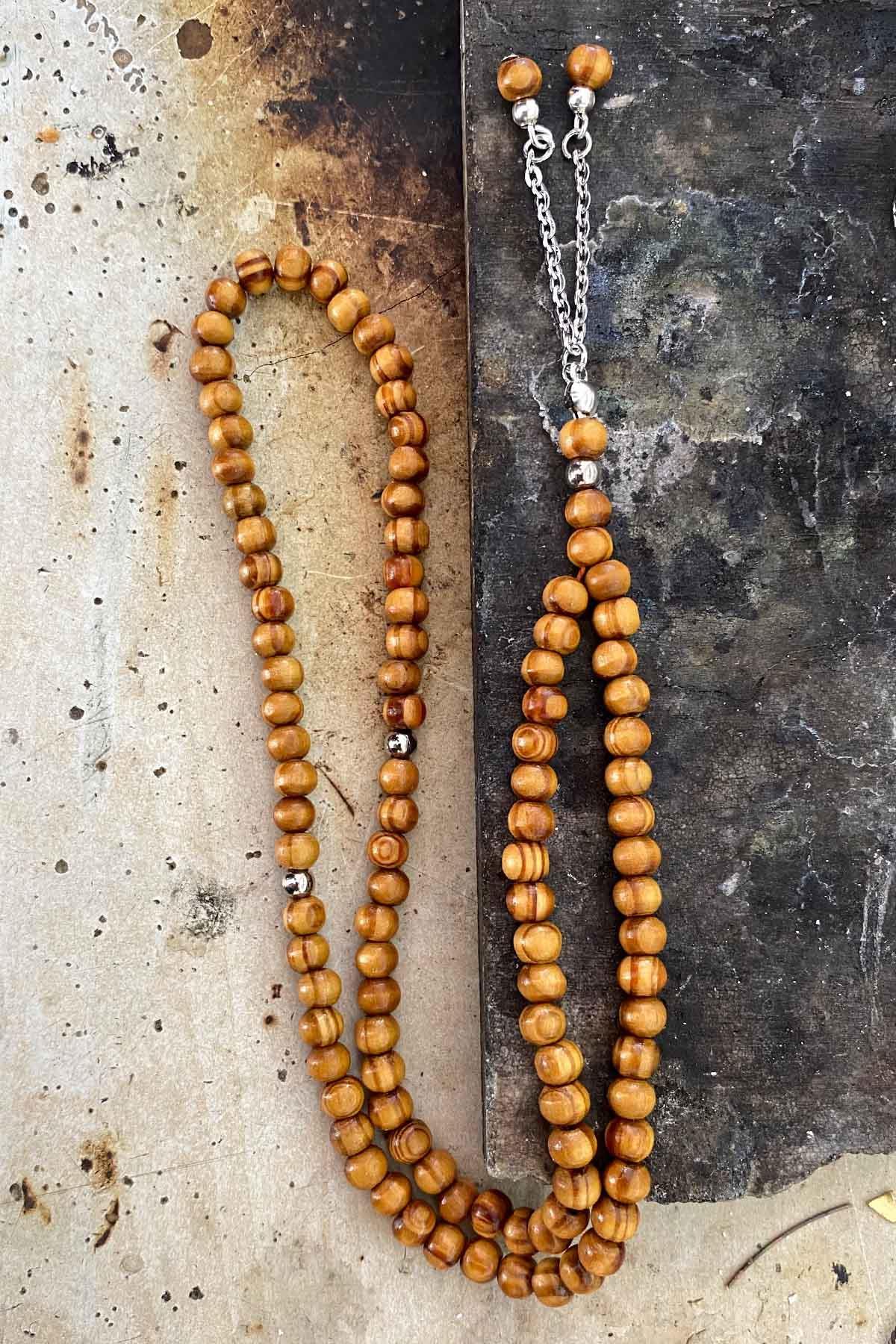 99 luk Küre Kesim Ağaç Tesbih El İşi Püsküllü Tesbihçi Toptan Tesbih