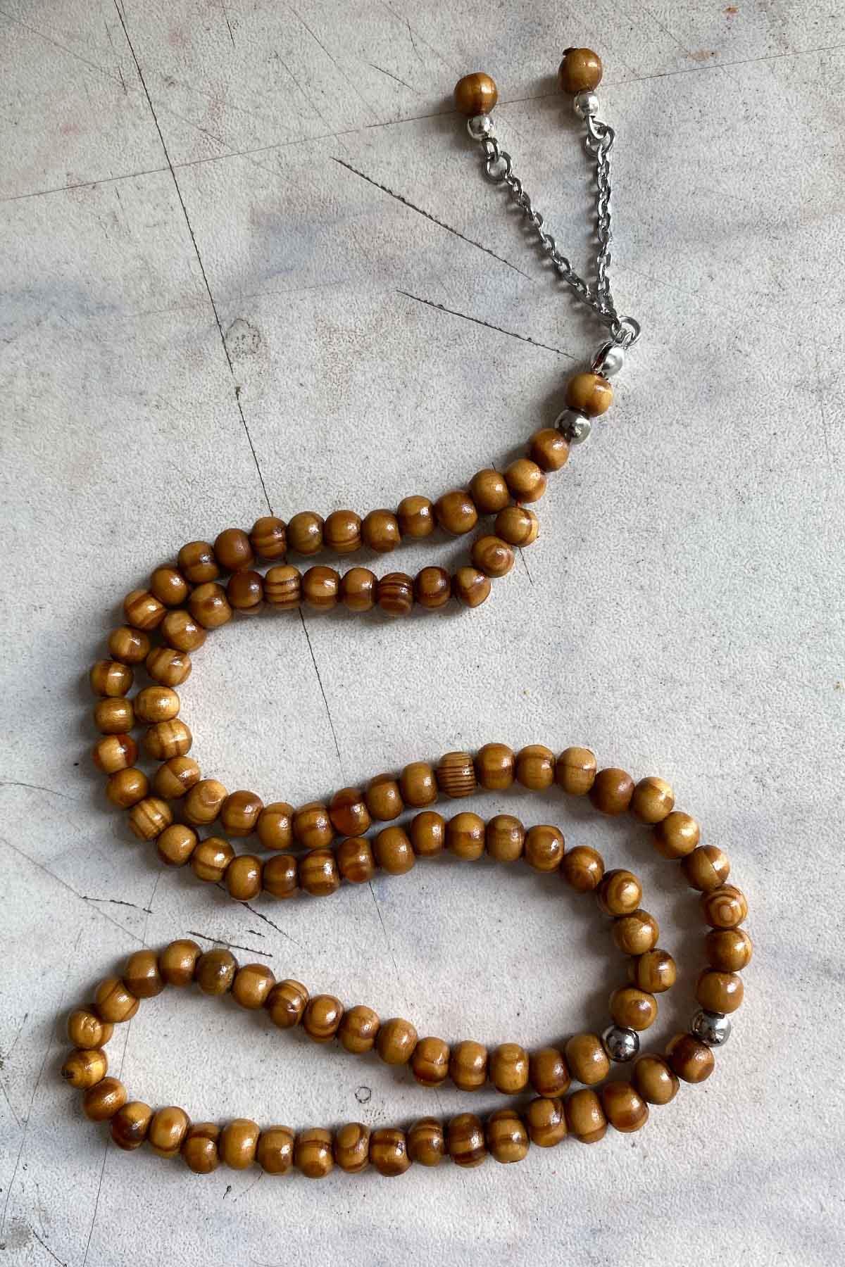 99 luk Küre Kesim Ağaç Tesbih El İşi Püsküllü Tesbihçi Toptan Tesbih