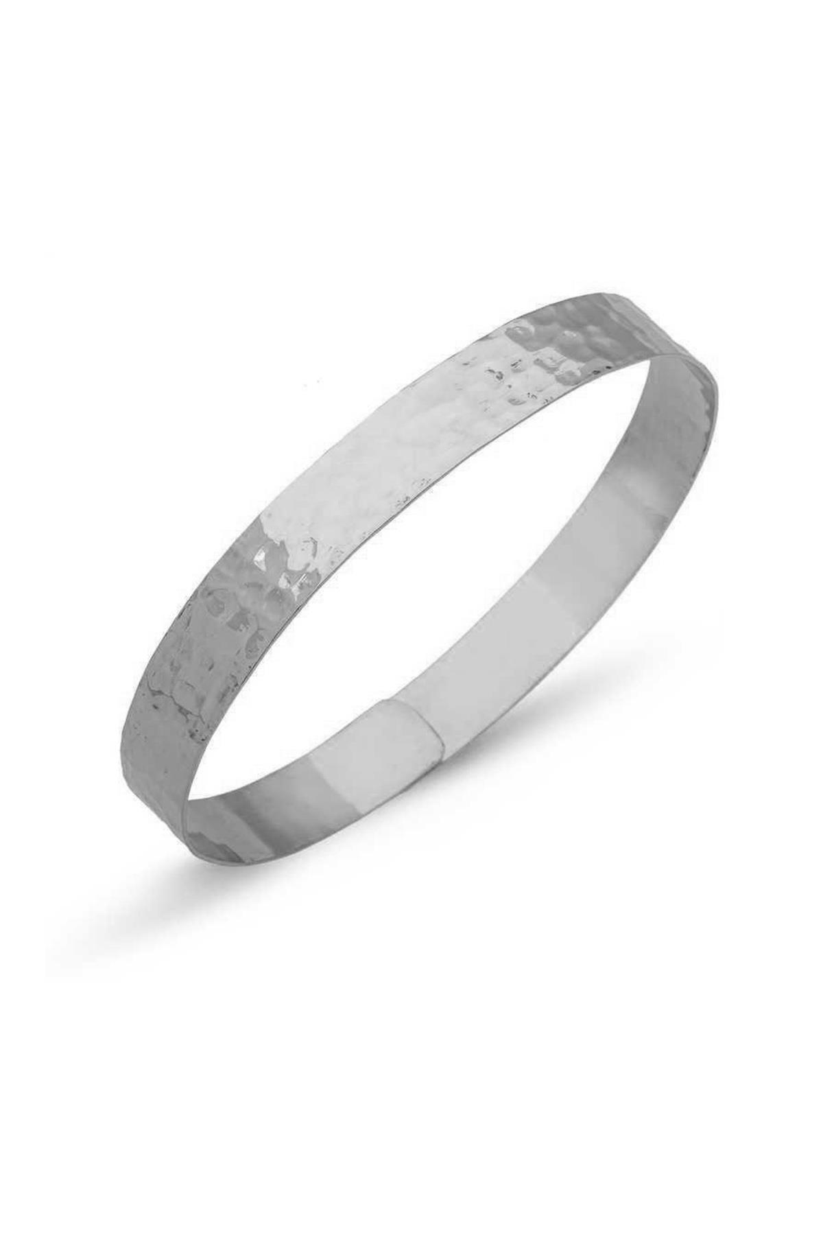 El İşi Dövme 925 Ayar Gümüş Kaplama Bakır Bayan Bilezik - 3 Renk Seçeneği Ayarlanabilir Ölçülü