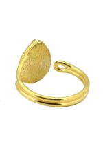 Güneş Taşı Serisi Sarma Damla Kesim Gri Renkli 22 Ayar Altın Kaplama Kadın Yılan Zincirli Üçlü Set