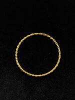 22 Ayar Altın Kaplama 925 Ayar Gümüş Burma Bilezik