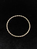 22 Ayar Altın Kaplama 925 Ayar Gümüş Burma Bilezik