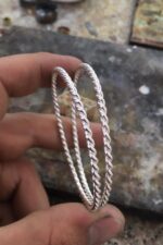 22 Ayar Altın Kaplama 925 Ayar Gümüş Burma Bilezik