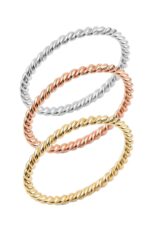 22 Ayar Altın Kaplama 925 Ayar Gümüş Burma Bilezik