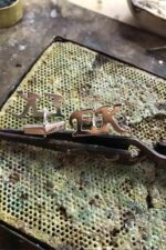 Gümüş Harfli El İşi Kol Düğmesi Mardin Midyat