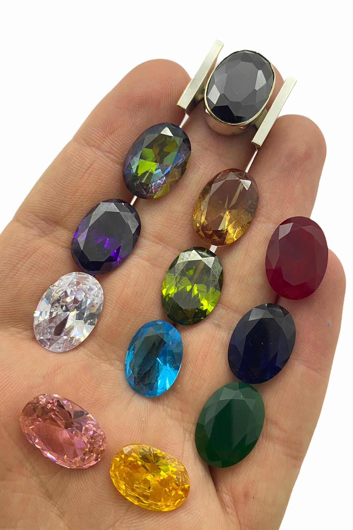 Mor Ametist Taşlı Gümüş Otantik Bayan Yüzük 101 Serisi Mardin Midyat Gümüş