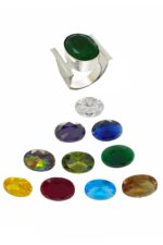 Mor Ametist Taşlı Gümüş Otantik Bayan Yüzük 101 Serisi Mardin Midyat Gümüş