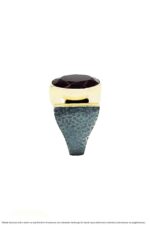 Mor Ametist Taşlı Gümüş Otantik Bayan Yüzük 101 Serisi Mardin Midyat Gümüş