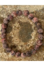 Turmalin Renkli 8 Mm Doğal Taşlı Esnek İpli Kadın Erkek Bileklik Modeli