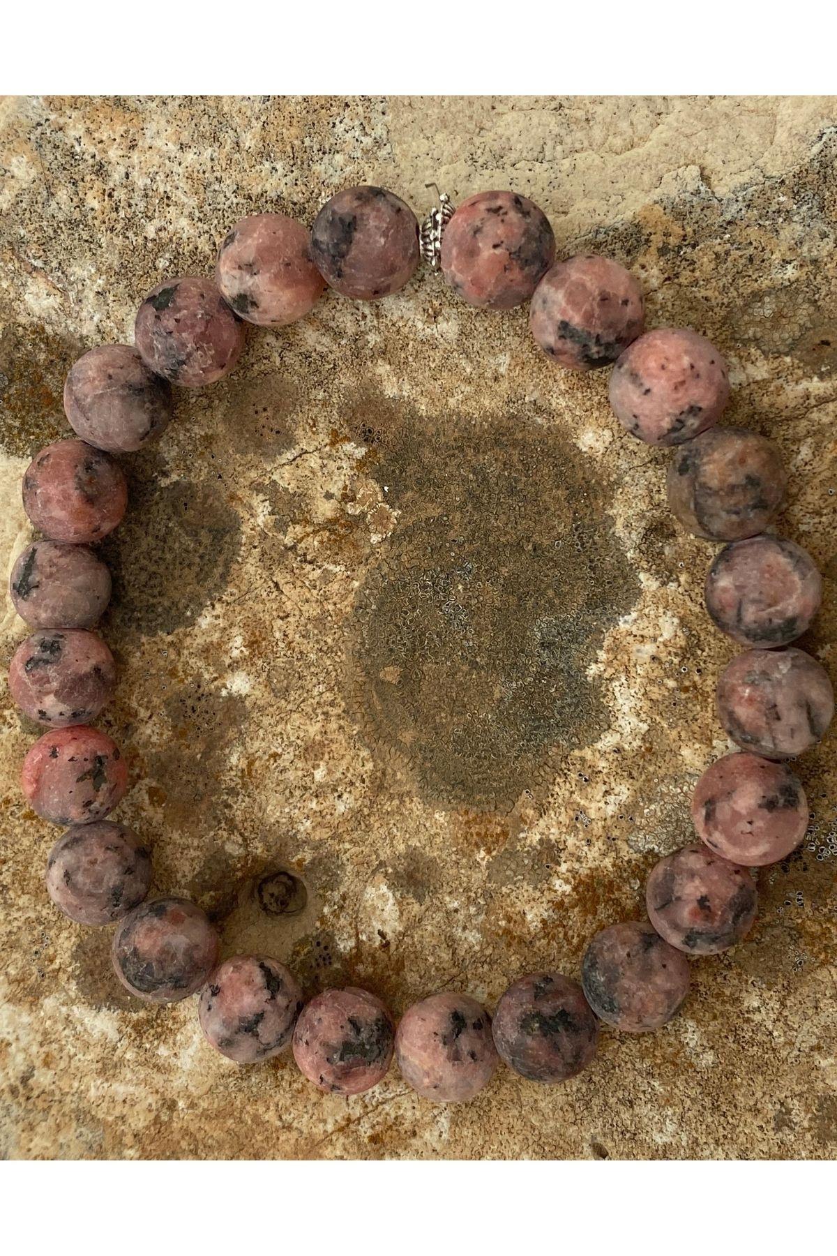 Turmalin Renkli 8 Mm Doğal Taşlı Esnek İpli Kadın Erkek Bileklik Modeli