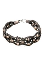 Trabzon Hasırı El işi Örme Kazaziye Gümüş Kadın Bileklik