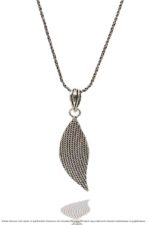 Yaprak Motifli El İşi Gümüş Telkari Üçlü Set Takı Midyat