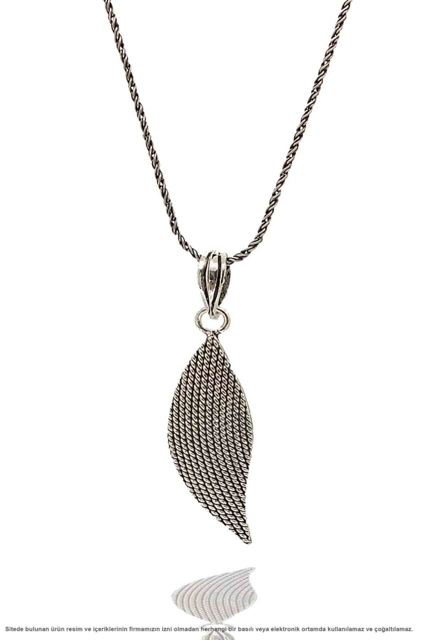 Yaprak Motifli El İşi Gümüş Telkari Üçlü Set Takı Midyat