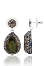 Akasya Serisi Damla Doğal Taşlı Zultanit Doğal Taşlı Kadın Üçlü Set Ayarlanabilir Ölçü