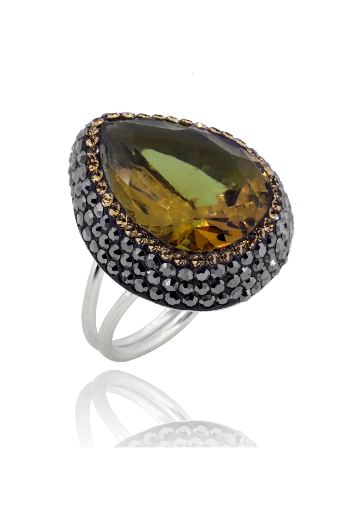 Akasya Serisi Damla Doğal Taşlı Zultanit Doğal Taşlı Kadın Üçlü Set Ayarlanabilir Ölçü