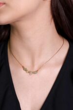 Kırık Taşlar Serisi Doğaltaşlı Mix Kadın Genç Kız Kolyesi Modeli