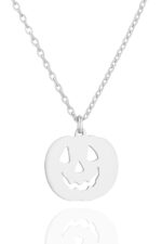 Yeni Yıl Halloween Bal Kabağı 925 Ayar Gümüş Kolye