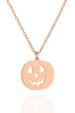 Yeni Yıl Halloween Bal Kabağı 925 Ayar Gümüş Kolye