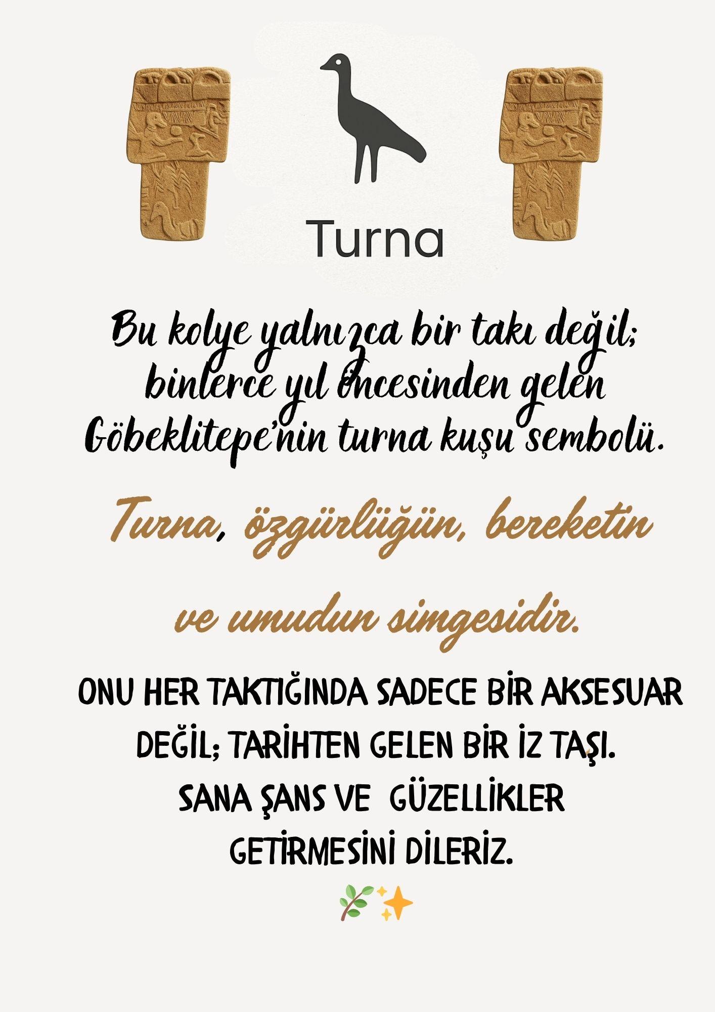Göbeklitepe Koleksiyonu Turna Kuşu 925 Ayar Gümüş Kolye