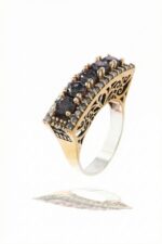 Beştaş Serisi Siyah Oniks Taşlı Otantik 925 Ayar Gümüş Kadın Yüzük