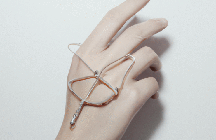 Create a high-quality, elegant featured image for a jewelry-related blog article. 
The style should