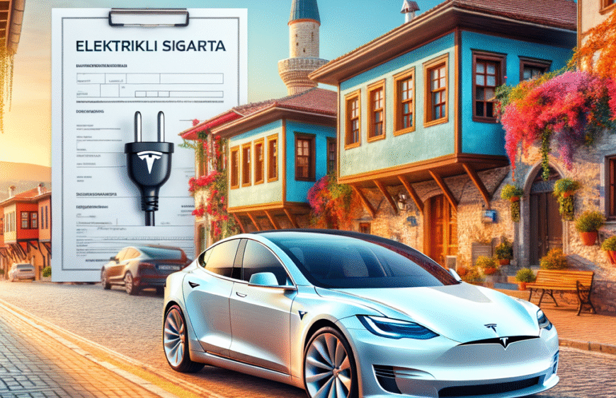 Generate an eye-catching, high-quality featured image prompt for a blog post about: Tesla Elektrikli
