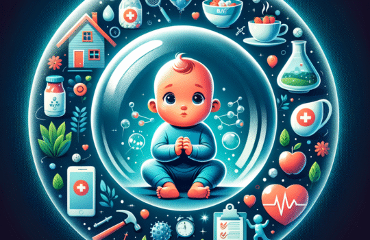 Generate an eye-catching, high-quality featured image prompt for a blog post about: Çocuk Sağlık