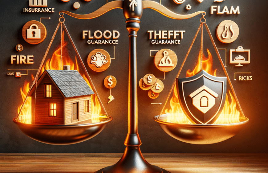 Generate an eye-catching, high-quality featured image prompt for a blog post about: Yangın Sigortas