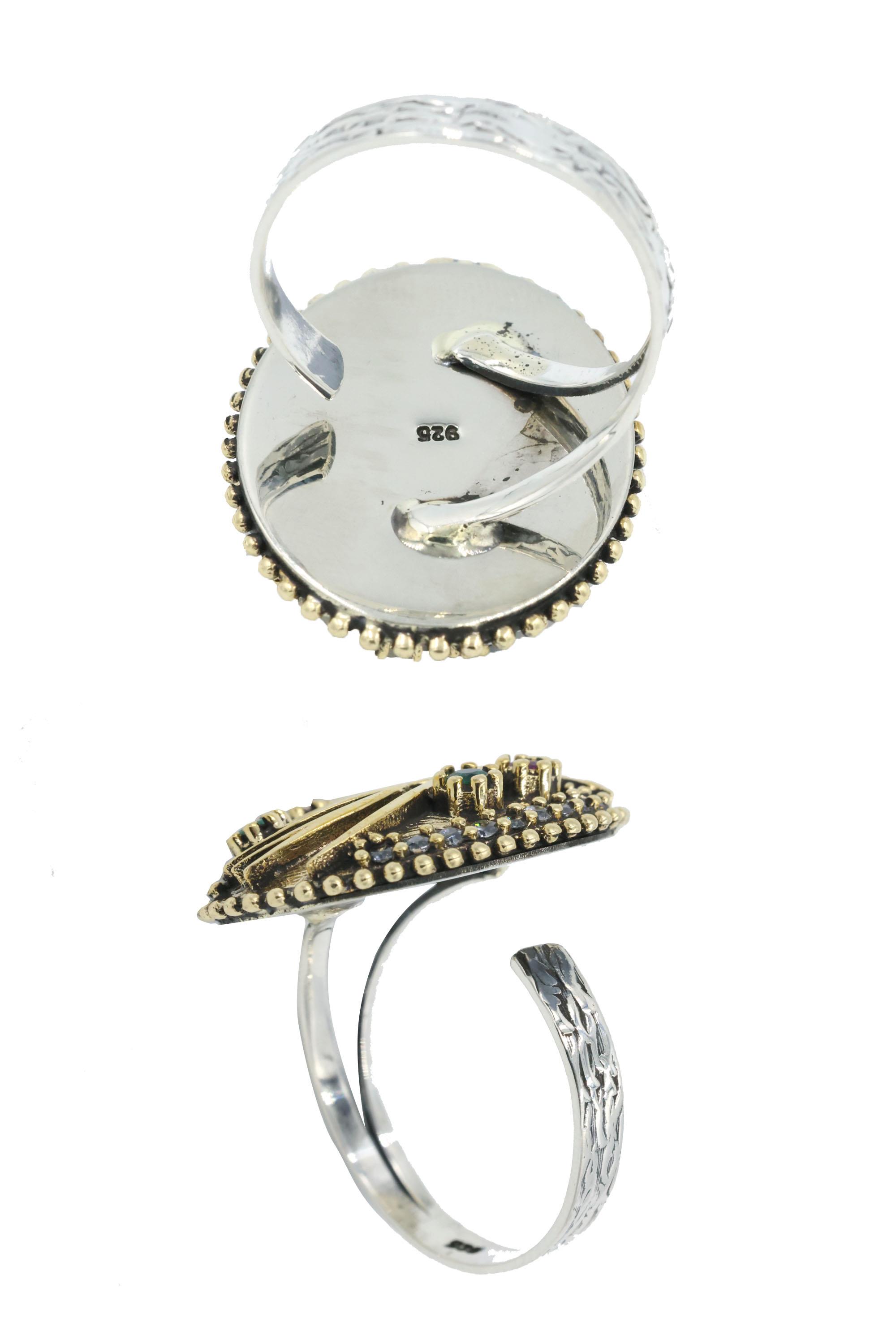 Semazen Serisi Gümüş Otantik Kadın Üçlü Set Takı