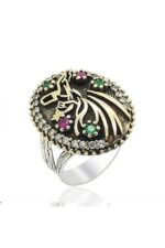 Semazen Serisi Gümüş Otantik Kadın Üçlü Set Takı