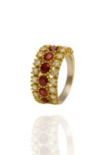 Zirkon Taşlı Renk Seçenekli Otantik Kadın Gümüş Yüzük