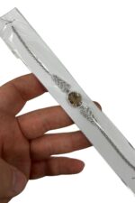 Oval Kesim Zultanit Taşlı Ayarlanabilir Kadın 925 Ayar Gümüş Bileklik